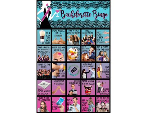 Bachelorette Bingo Cards Bachelorette Dares Hot Sex Picture