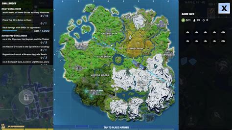 Snow Is Appearing On The Map Rfortnitebr