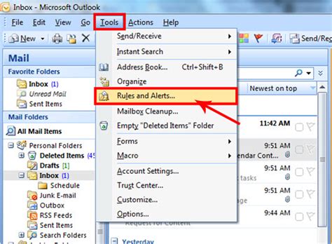 Manage And Create Microsoft Outlook Rules For Emails