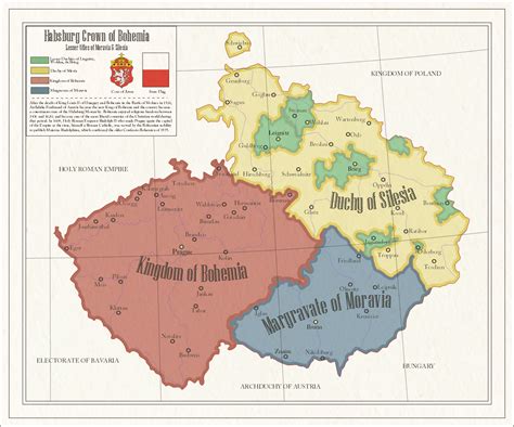 Habsburg Crown Of Bohemia 1648 Mapmania Kingdom Of Bohemia Historical Maps Bohemia
