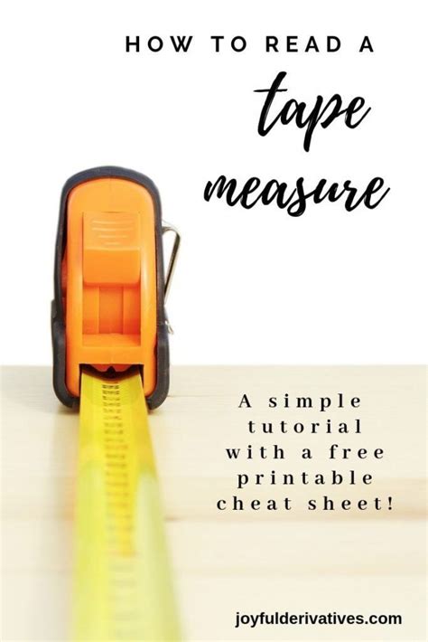 Check spelling or type a new query. How to Read a Tape Measure - Simple Tutorial & Free Cheat ...