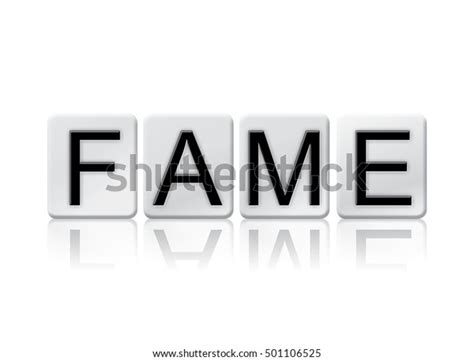 Word Fame Written Tile Letters Isolated Stock Illustration 501106525