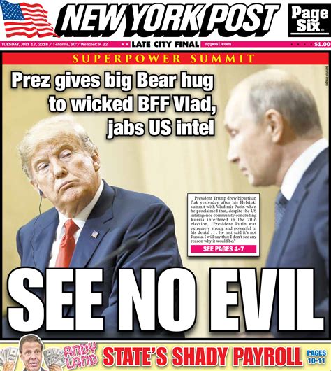 Covers For July 17 2018 New York Post