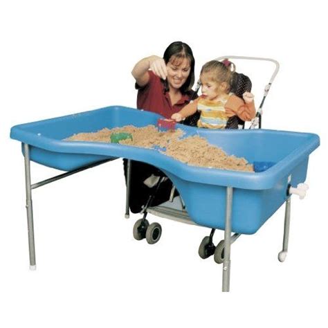 Wheelchair Accessible Sandbox For Playground And Therapy Water Table