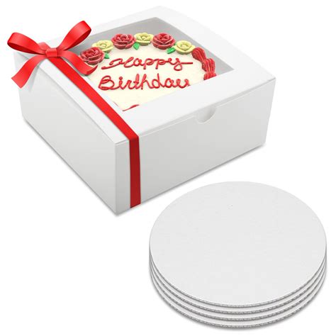 Buy Cake Boxes 10 X 10 X 5 And Cake Boards 10 Inch Cake Box And Cake