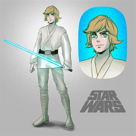 Luke Skywalker Manga Version On Behance