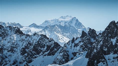 Download Wallpaper 2560x1440 Mountains Peak Alps Snowy Mountain