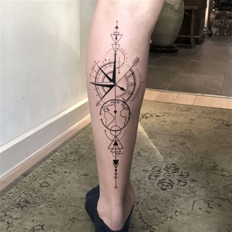Graphic Compass Tattoos For Guys Tattoos Small Tattoos For Guys