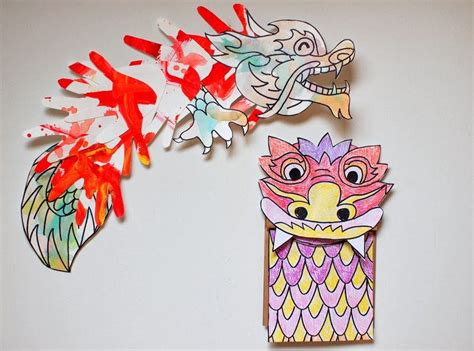 Two Chinese New Year Dragon Crafts Kbn Activities For Preschoolers
