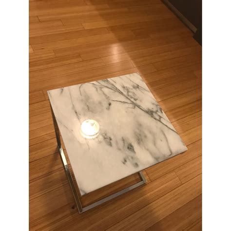 Cb2 Marble Side Table Aptdeco