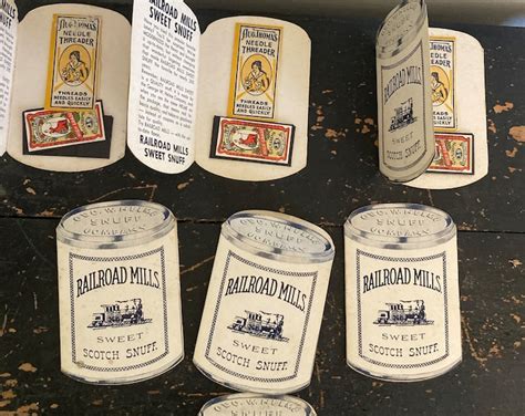 Railroad Mills Sweet Scotch Snuff Sewing Kit Vintage Tobacco