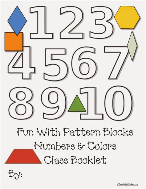 Classroom Freebies Pattern Block Number Booklet