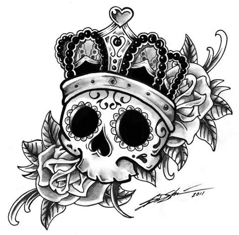 Image Result For Half Butterfly Half Skull Tattoo Crown Tattoo Queen