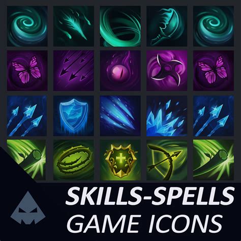 Artstation Skills Spells Game Icons
