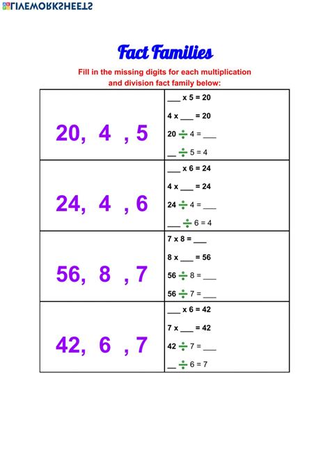 Multiplication And Division Of Real Numbers Worksheets