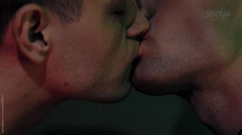 Gay Couple Kiss By Stocksy Contributor Igor Madjinca Stocksy