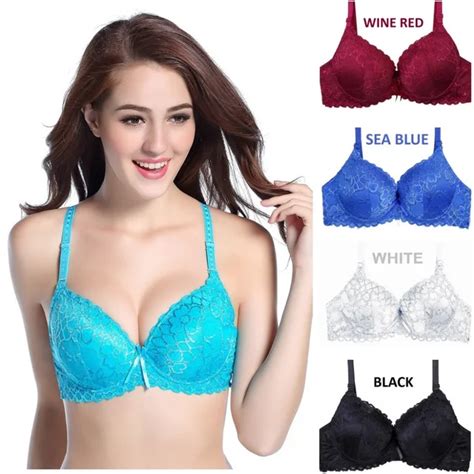 B Cup Full Lace Coverage Push Up Bra Sexy Lace Bra Intimate Brassiere