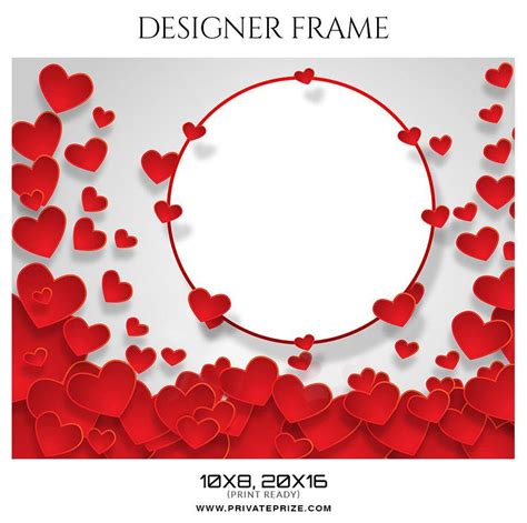 Couples Valentines Designer Frame Templates Privateprize
