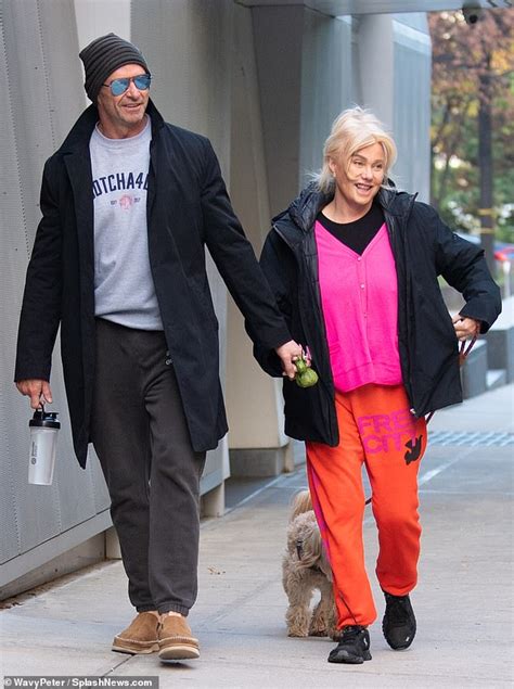 Hugh Jackman 54 And His Wife Of 26 Years Deborra Lee 66 Hold Hands During A Morning Walk In