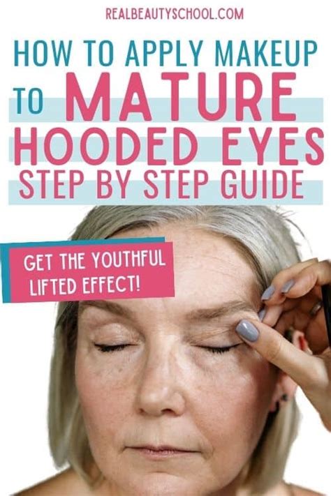 how to apply makeup for mature hooded eyes lifted effect real beauty school