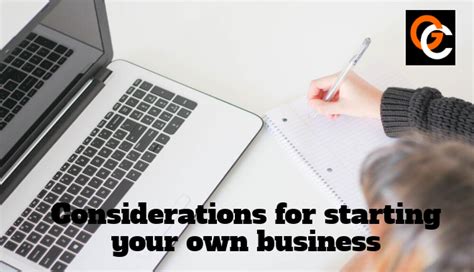 6 Things To Consider While Starting Your Own Business