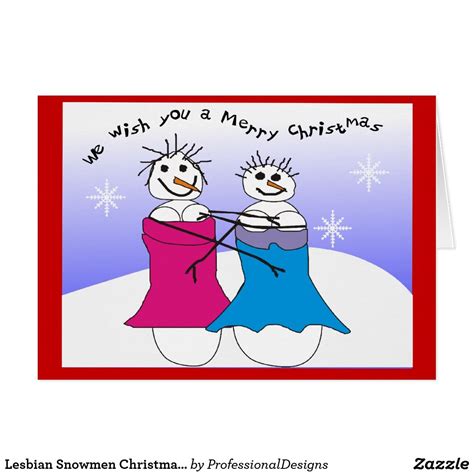 Lesbian Snowmen Christmas Note Cards Christmas Note Cards Christmas Note Christmas Snowman