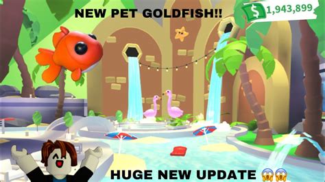 New Update 😱 Goldfish Premium Sand Dollars Adopt Me Roblox Youtube