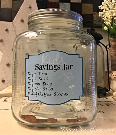 ► travel savings jar details. Kids Yearly Savings Jar - 1 Penny at a Time! - Living Chic Mom