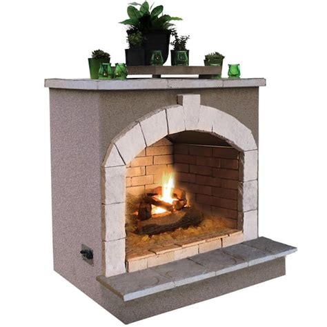 Cal Flame 48 In Propane Gas Outdoor Fireplace Frp906 2 1 The Home Depot