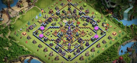 Best Anti 2 Stars Base TH15 With Link Hybrid 2023 Town Hall Level 15