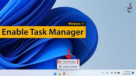 Quick Guide Enable Task Manager Menu On Taskbar Right Click Windows