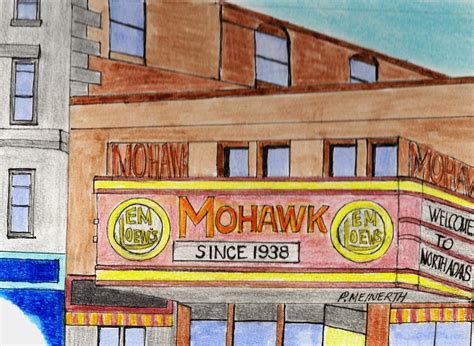 Mohawk Marquee Drawing By Paul Meinerth Fine Art America