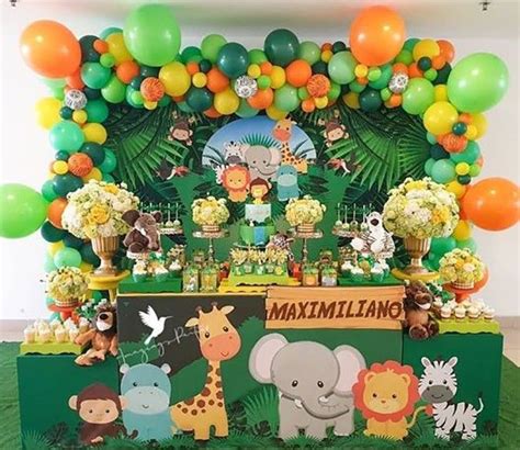 Decoración Fiesta De La Selva Temas De Cumpleaños De Niños Fiesta De