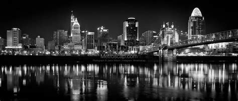 The New Cincinnati Skyline From Covington Kentucky Black And White Pictures