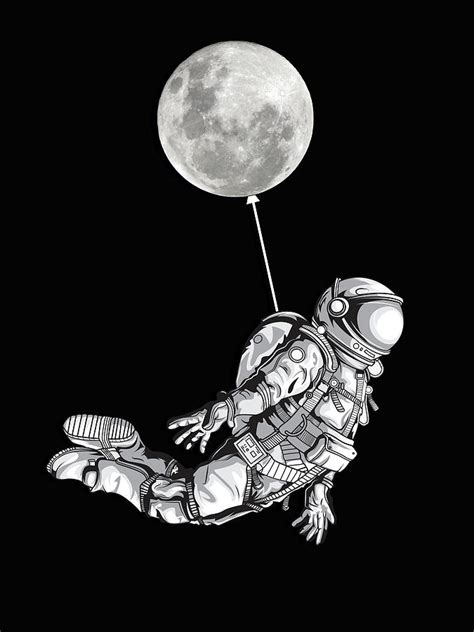Space Travel Astronaut Universe Moon Painting By Tony Rubino Fine Art