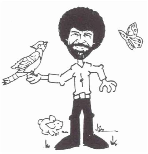 Bob Ross Coloring Pages Printable Printable Word Searches