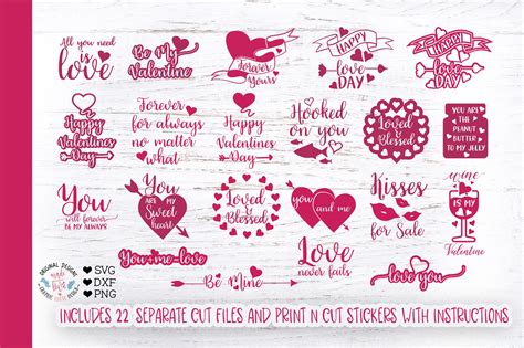 Best valentine quotes selected by thousands of our users! Valentines Quotes Bundle (Graphic) by GraphicHouseDesign ...