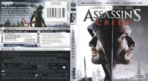 Assassins Creed 2016 R1 Uhd 4k Cover And Labels Dvdcovercom