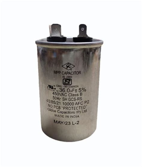 V Ac Mpp Capacitor For Air Conditioner Motor Panel Mount At Rs