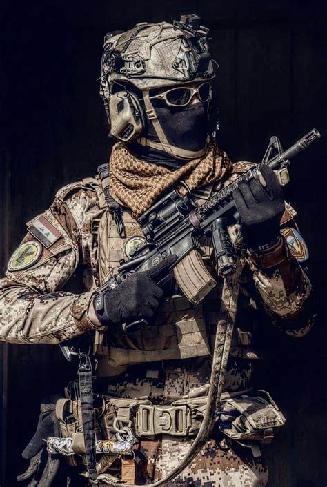 Iraqi Counter Terrorism Service Operator Armed With M4 Rifle 1288 X