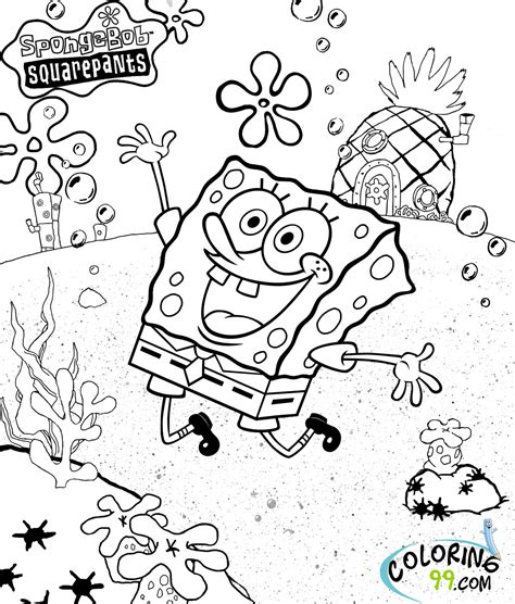 Spongebob meme coloring pages squidward dabbing template coloring pages coloring. Spongebob coloring pages | The Sun Flower Pages