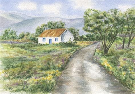 Irish Cottage Irish Painting Fine Art Print Or Original Ireland