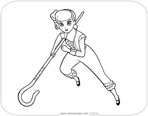 Bo Peep Toy Story 4 Coloring Page Coloring Pages