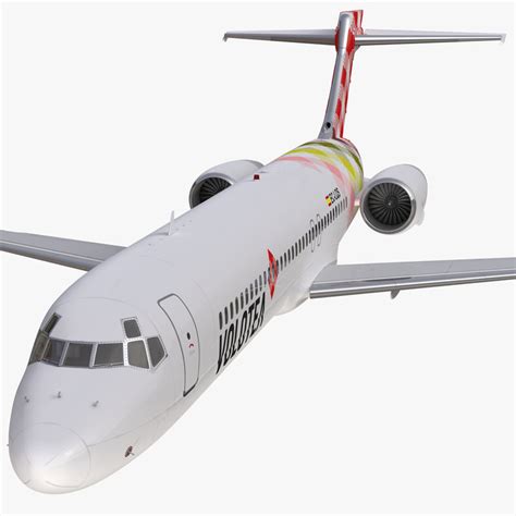 3d Boeing 717 200 Volotea Rigged Model