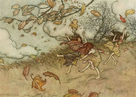 Arthur Rackham Fairies Dancing Fairy Art
