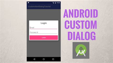 Android Custom Dialog Create Android Alertdialog With A Custom Layout Youtube