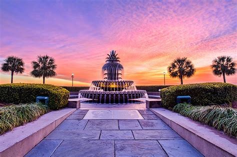 Whether you are planning a large wedding or an intimate elopement, the governor thomas bennett house is a beautiful, historic venue that encompasses all the charm historic charleston has to offer. Pineapple Fountain - Charleston, South Carolina