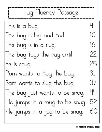Reading Fluency Worksheets For Kindergarten Math Worksheets Games