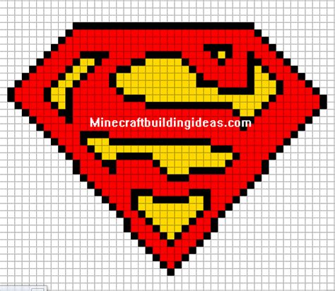 Pixel Art Superman Pixel Art