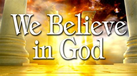 TGC Course | We Believe in God